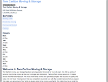 Tablet Screenshot of carltonmovers.com
